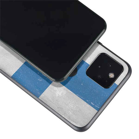 Finland Flag Distressed Google Pixel 5 Skin